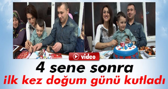Doğum Gününü 4 Yaşında Kutlayabildi