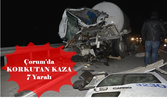 Çorum’da Korkutan Kaza