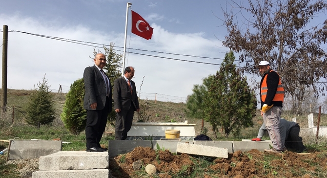 Şehit Mezarlığında Düzenleme Yapıldı