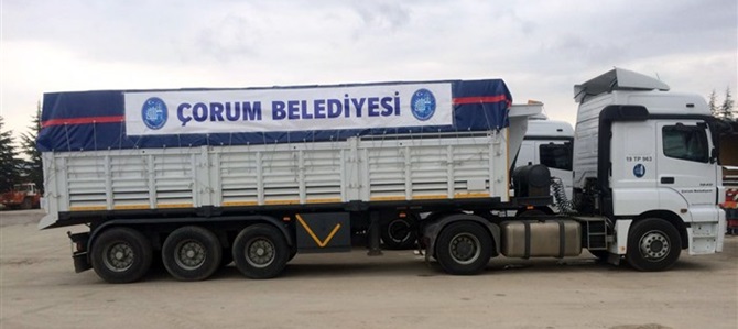 Belediyenin Yardım Malzemeleri Yerlerine Ulaştı
