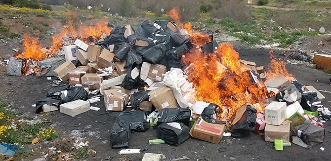 200 Bin Paket Kaçak Sigara İmha Edildi