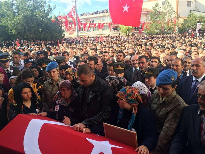 Çorum Şehidini Uğurladı