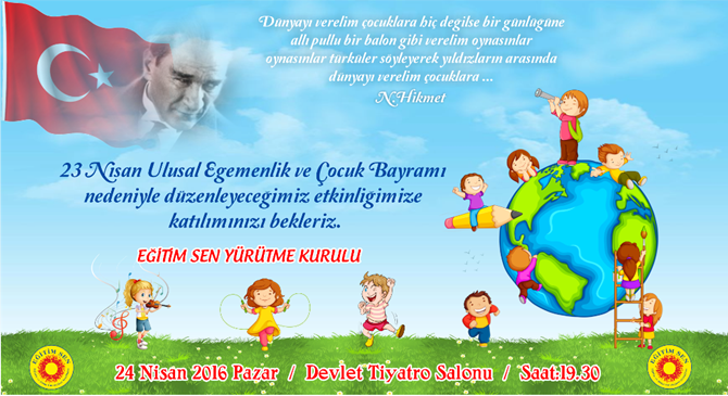 Eğitim-Sen’den  23 Nisan Kutlamaları