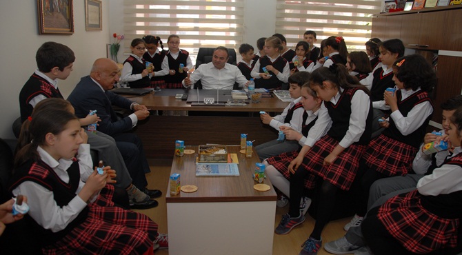 Miniklerden Belediye’ye Ziyaret