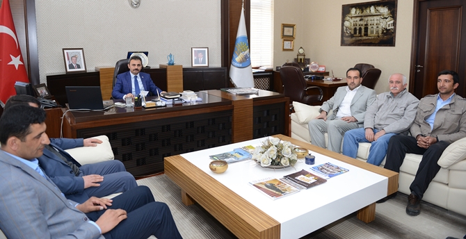 Muhtarlardan Başkan Külcü’ye Ziyaret