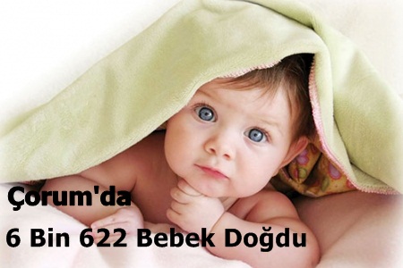 Çorum’da 2015 Yılında 6 bin 622 Bebek Doğdu