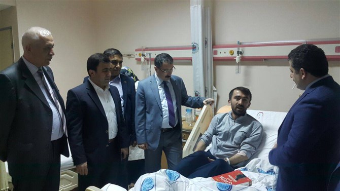 Bekiroğlu’ndan,Karadağ ve Yalçın’a Geçmiş Olsun Ziyareti