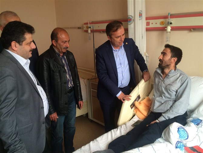 Ceylan’dan Karadağ ve Yalçın’ı Geçmiş Olsun Ziyareti
