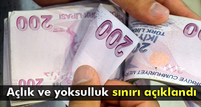 Açlık ve Yoksulluk Sınırı Açıklandı