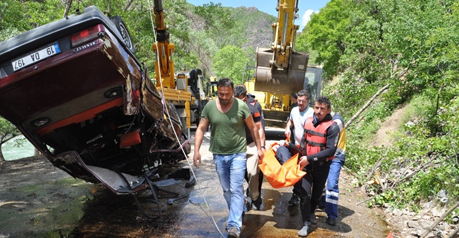 Çorumlu Öğretmen Aracıyla Munzur Nehrine Uçtu
