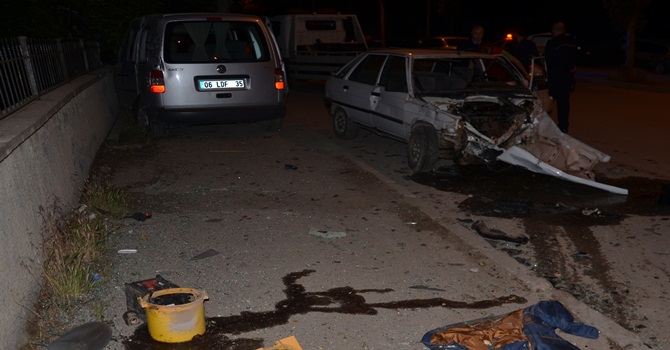 Çorum’da Trafik Kazası : 2 Yaralı