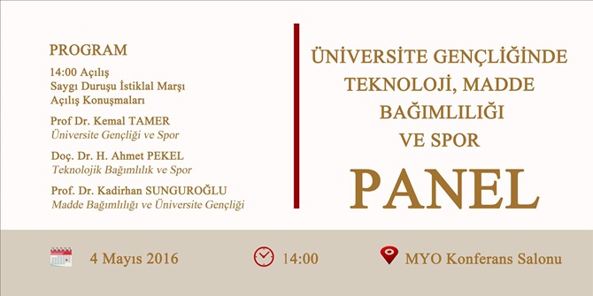 ‘Üniversite Gençliğinde Teknoloji, Madde Bağımlılığı ve Spor’
