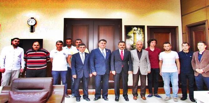 Yabancı Ülke Sporcularından Başkan Külcü’ye Ziyaret