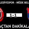 Çorum Belediyespor: 1 Niğde Belediyespor: 1