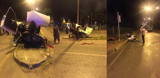 Çorum’da Korkunç Kaza :1 Ölü 4 Yaralı