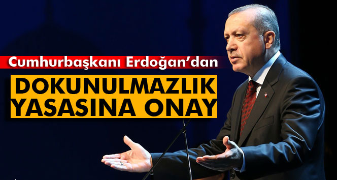 Erdoğan’dan Dokunulmazlık Yasasına Onay