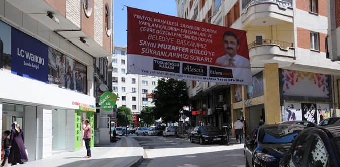 Esnaf ve Muhtar’dan Külcü’ye Teşekkür