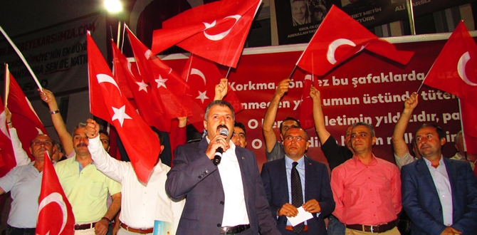 Aydın, ‘Kesintisiz Demokrasi Vazgeçilmez İnancımızdır’
