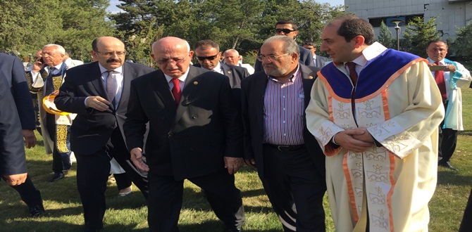 YÖK Başkanı Saraç ve Rektörlerden Meclise Ziyaret