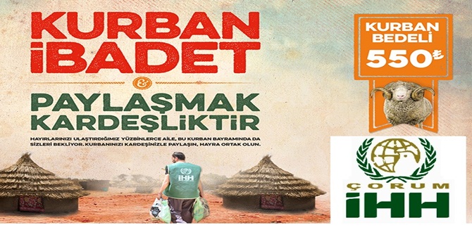 İHH Çorum’da Kurban Bağış Standı Açıyor