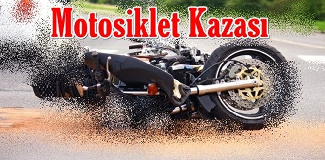 Motosiklet Sürücüsü Otomobile Çarptı