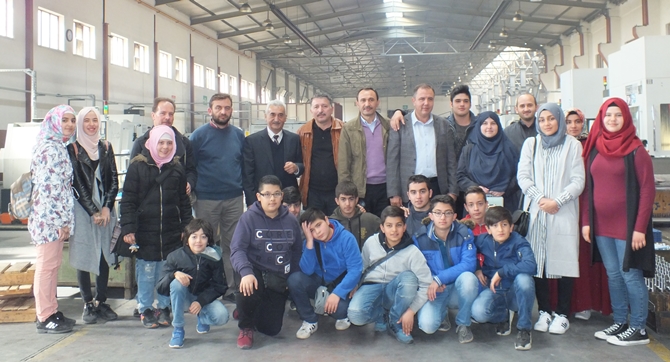 Gurbetçi Öğrenciler Çorum Sanayisine Hayran Kaldı