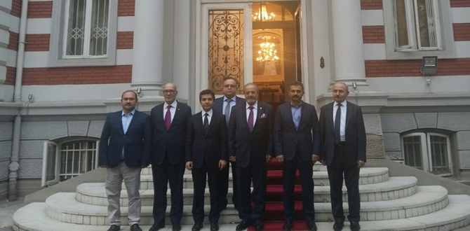 Uslu ve Külcü Romanya Büyükelçisine Ziyaret