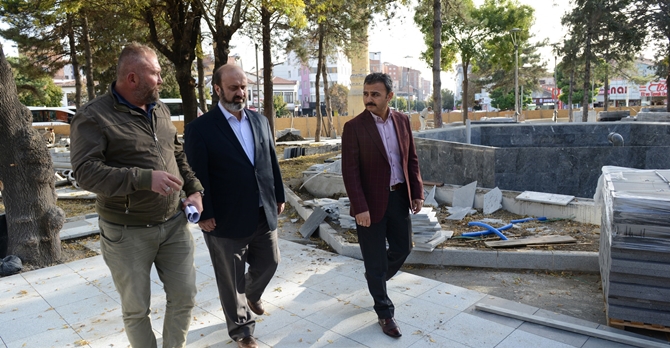 Külcü, Hürriyet Parkında İncelemelerde Bulundu