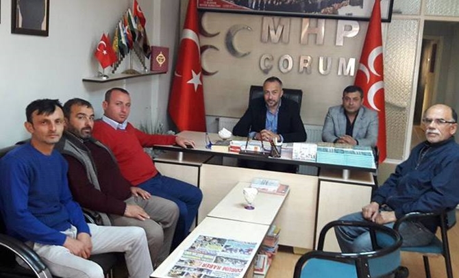 Pazarcılardan, MHP’ye ziyaret