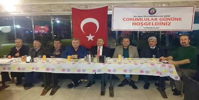 Çorumlular Ayın 19’da Buluştu
