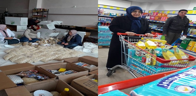 AK Kadınlar Halep’e Duyarsız Kalmadı