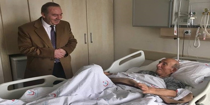 Başkan Hasta Ziyaretinde Bulundu
