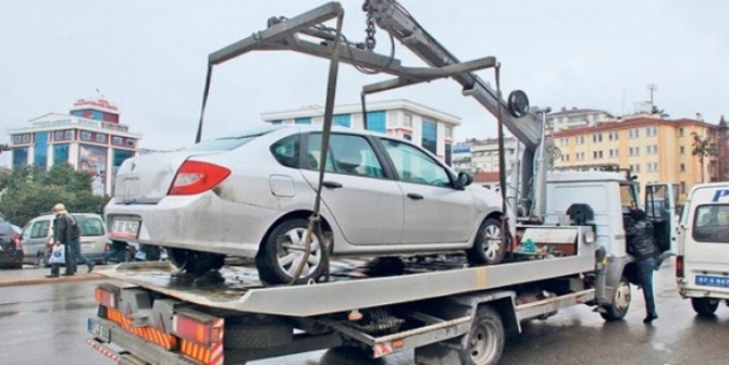 Dikkat! Araçlar Otoparka Çekilecek