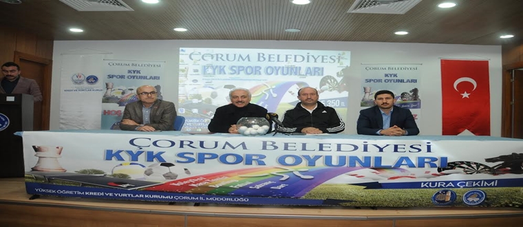 KYK Spor Oyunlarının Kuraları Çekildi