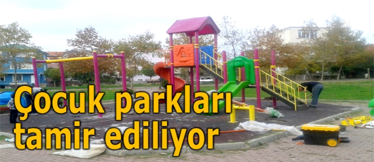 Çocuk Parkları Tamir Ediliyor