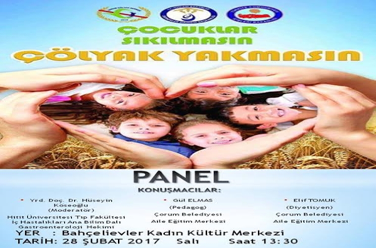 Çölyak Paneli Düzenlenecek