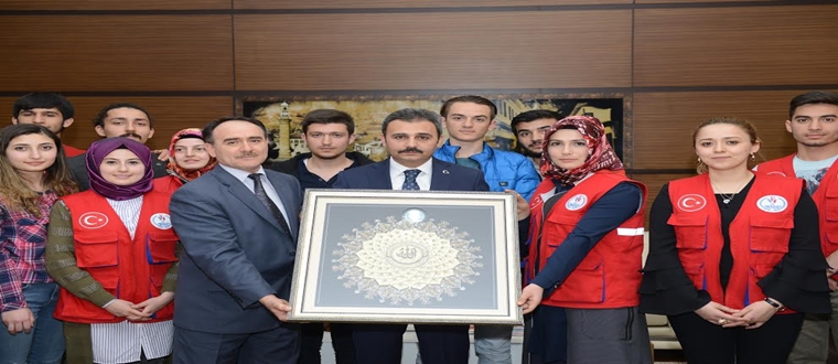 Gençlerden, Başkan, Külcü’ye, Ziyaret