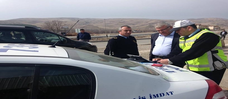 Kaymakam Güneşten Kontrol Noktasına Ziyaret