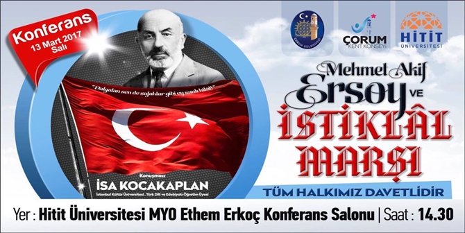 “Mehmet Akif ve İstiklal Marşı” Konferansı