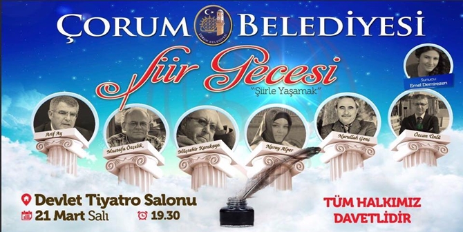 Belediye’den “Şiir Gecesi”