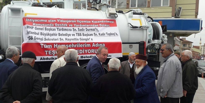 TBB’den Sungurlu Belediyesi’ne Vidanjör