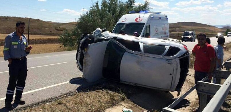 Bayan Sürücüyü Allah Korudu