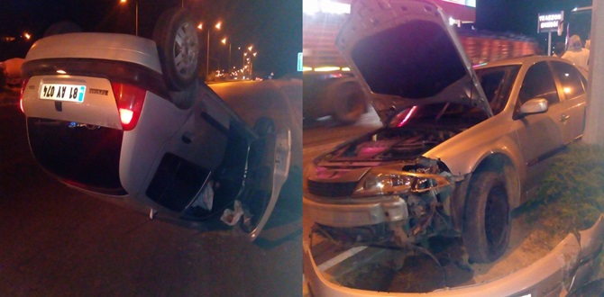 İki Otomobil Çarpıştı