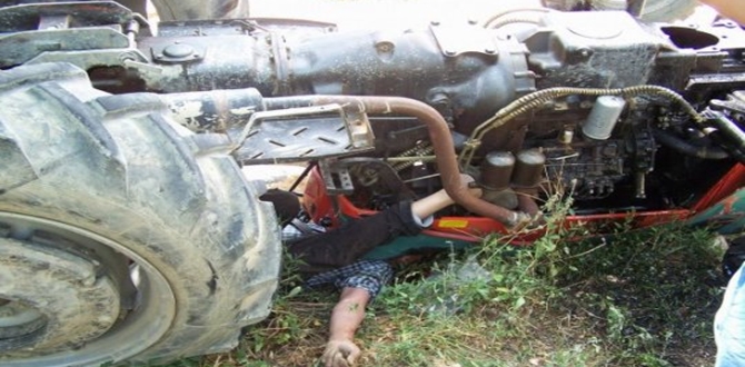 Traktörün Altında Kaldı