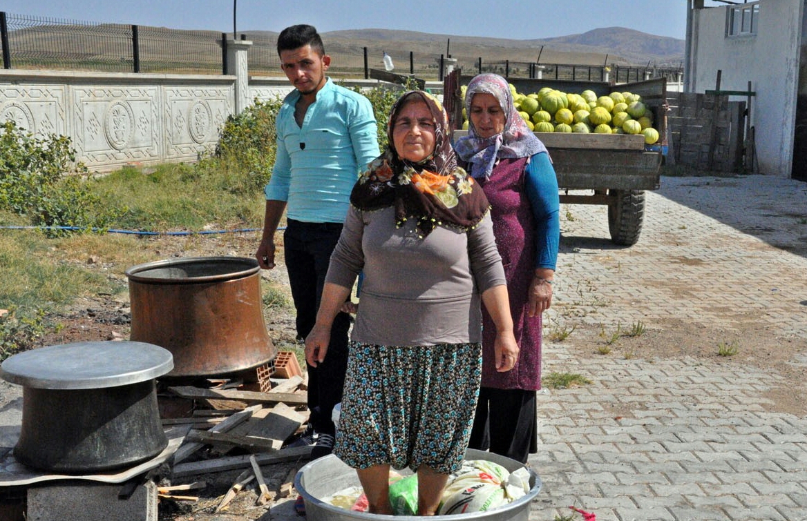 Çorum’da Kavun Pekmezi Yapıldı