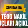 TEOG 3.Nakil Sonuçları Açıklandı