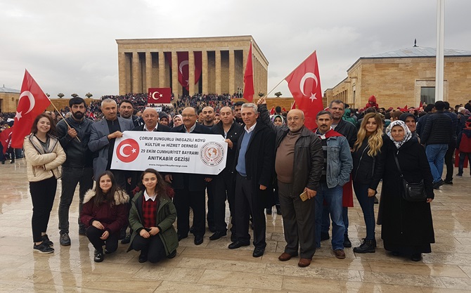 İnegazili’ler Anıtkabir’i Ziyaret Etti