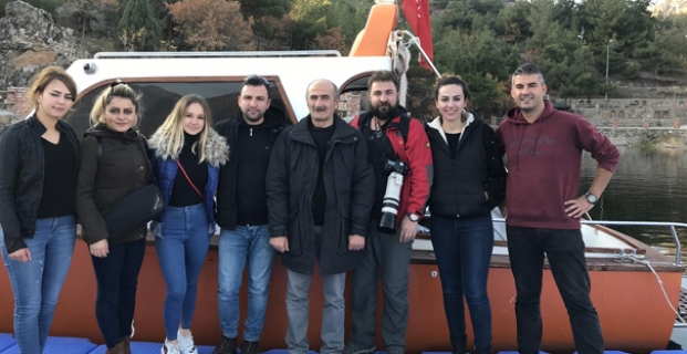 Obruk Barajında Araştırma Yapıyorlar