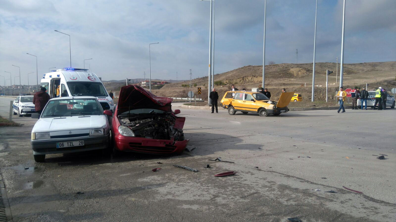 Çorum’da Zincirleme Kaza