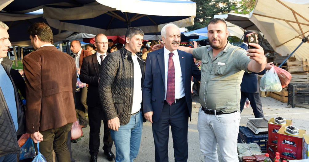 Gül, Esnafla Sohbet Etti